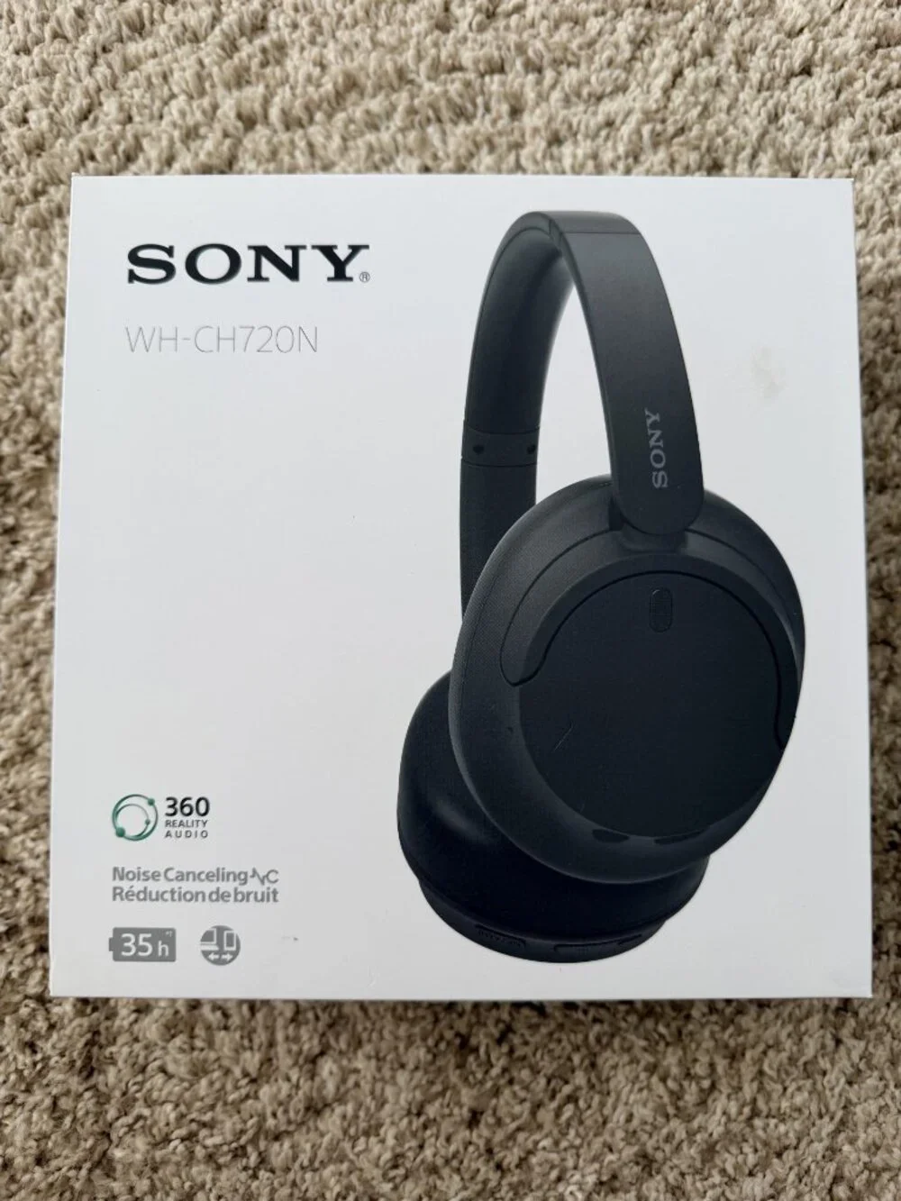 Sony WH-CH720N Wireless Noise-Canceling Headphones – Black | NEW IN BOX